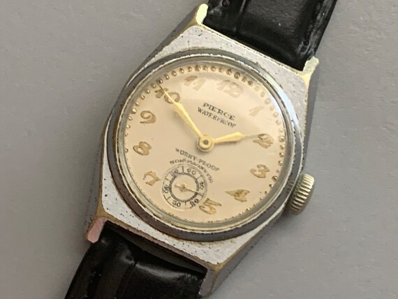 Mens Vintage Pierce Swiss Military Watch: WWII Pilot Style  display picture 1