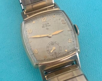 MENS ELGIN DELUXE Vintage Watch: 10k Gold Filled 17 Jewels | Click