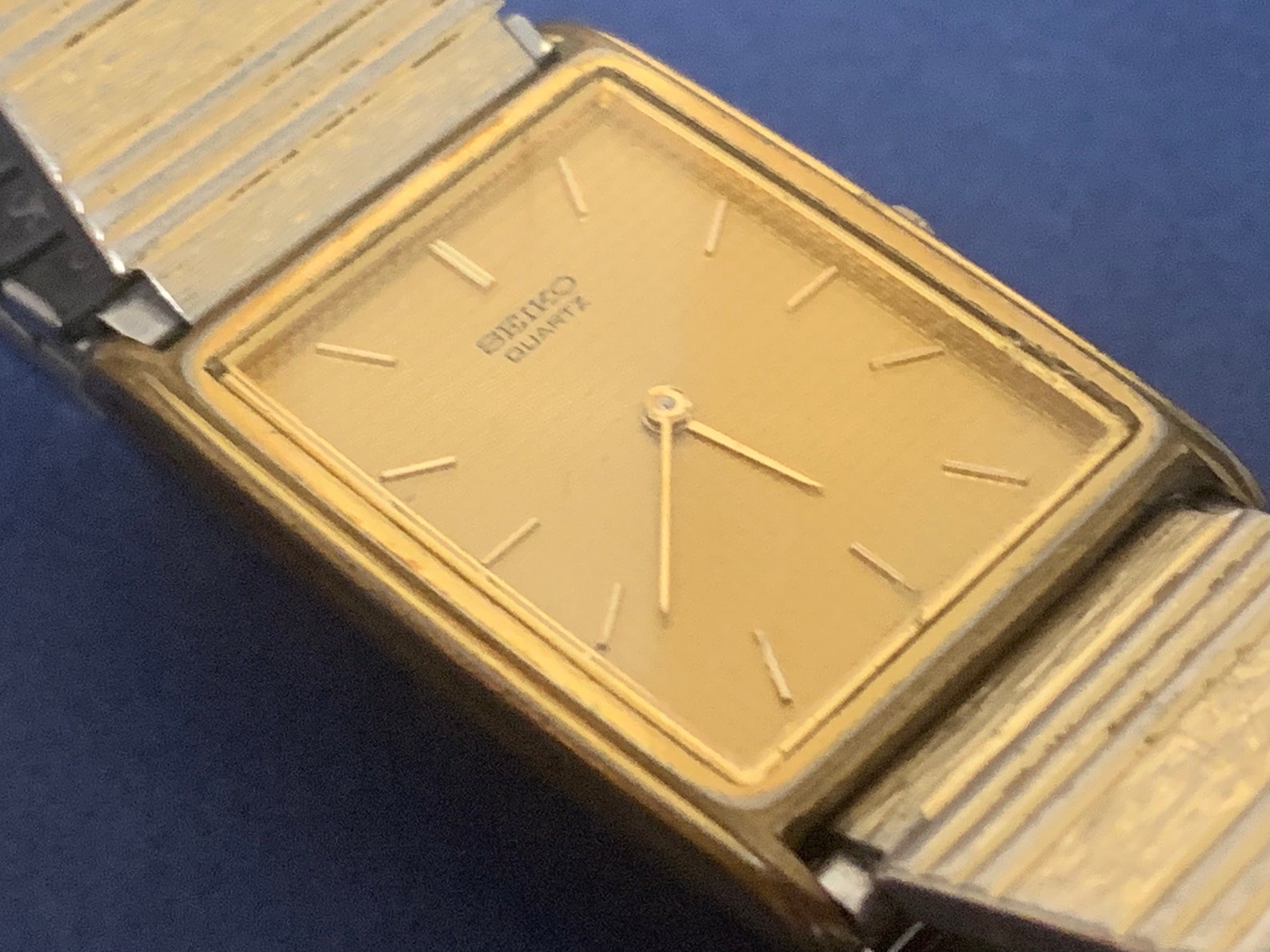 SEIKO MEN'S WATCH 1986 Rectangular Quartz Battery Vintage | Etsy