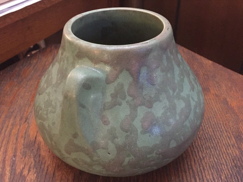 BRUSH McCOY Matte Green Art Pottery Art Vellum Glaze Fawn Etsy