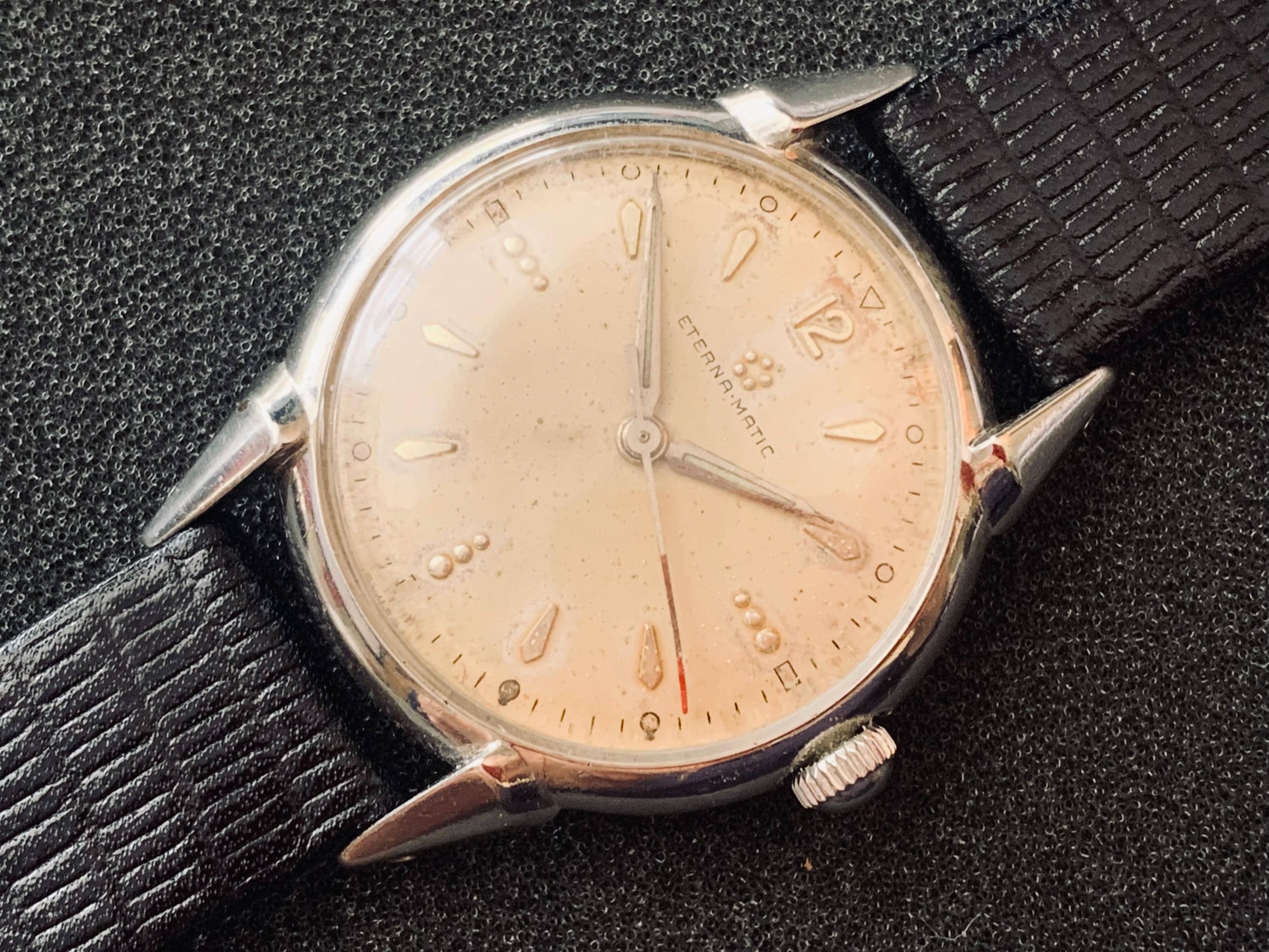 MENS ETERNA-MATIC Vintage Luxury Swiss Watch: Automatic Stainless