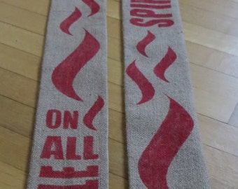 I will pour out my spirit - reclaimed coffee sack clergy stole for Pentecost Coffee Sack Clergy Stole for Pentecost and ordination