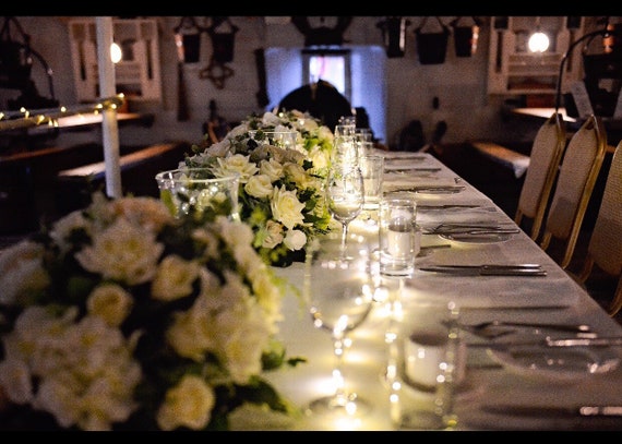 Artificial Silk Flower Arrangement Top Table Hurricane Vases Etsy