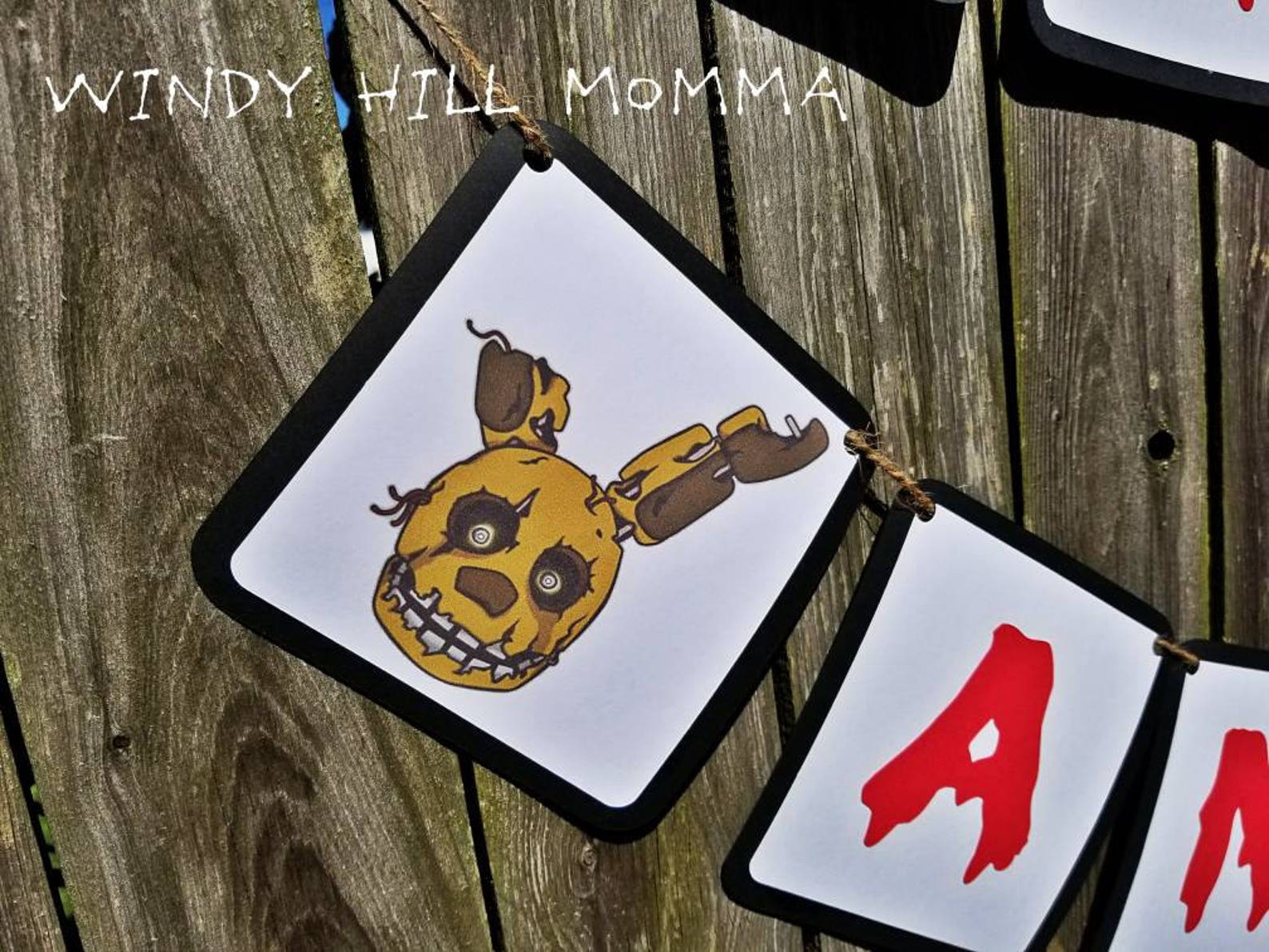 FNAF Five Nights at Freddy's Happy Birthday Banner Party - Etsy