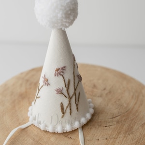 PARTY HAT Cone flowers. party hat. birthday hat. photo prop