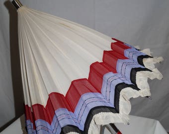 Vintage oriental silk umbrella/sunshade