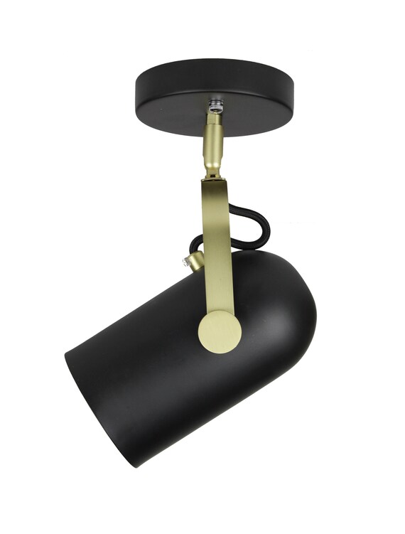 Eqlight Industrial Theatrical 1 Light Directional Ceiling Semi Flush Spot Light