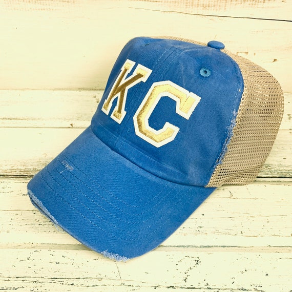 KC Gold Varsity Letters Trucker Hat 