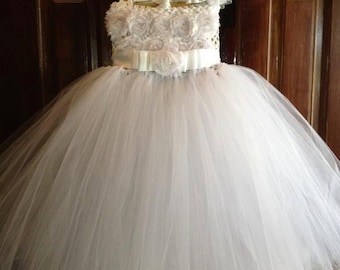 Beautiful flower Girl tutu dress Size 12 mo thru 10 yrs