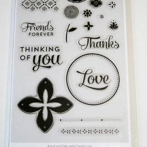 Mission View Premium Stamps Clear Mount Rubber Stamp Set de Cricut