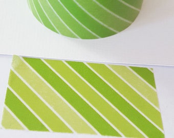 Pear Green Stripe Designer Washi Tape from Close To My Heart