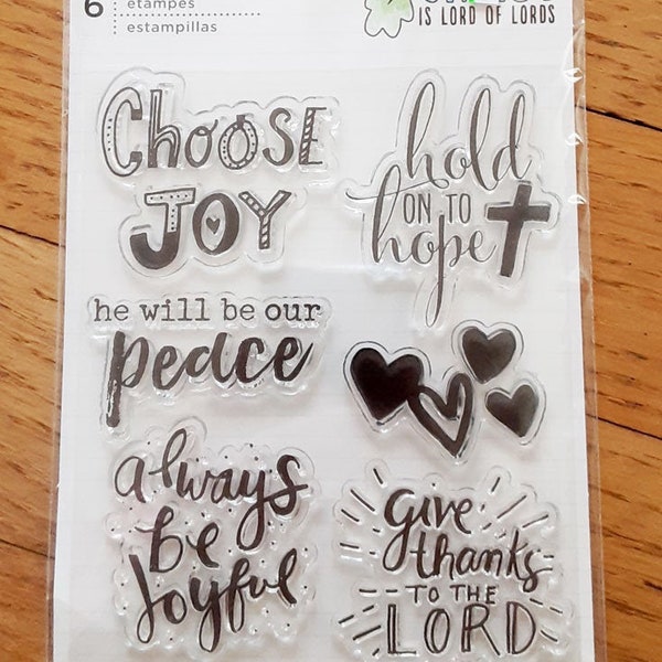 Choose JOY Clear-mount Rubber Stamp Set from American Crafts