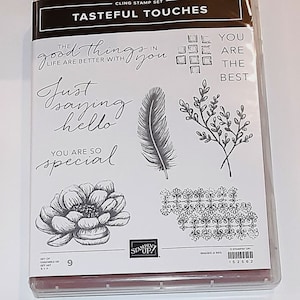 Geschmackvolles Cling Cling Clear-mount Stempel-Set ausgemustert von Stampin Up