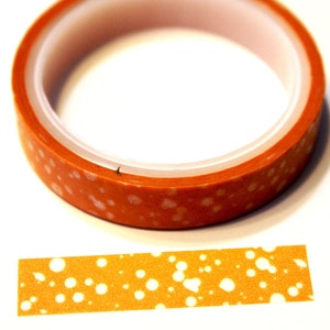 Perzikkleurige verf spettert Washi Tape