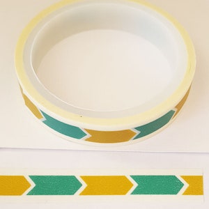 Entzückendes Dijon und Emerald Envy Arrows Washi Tape im Ruhestand von Stampin Up