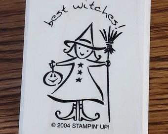 Salem Witches Rubber Stamp
