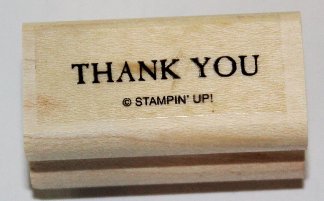THANK YOU Rubber Stamp Retired From Stampin Up - Etsy