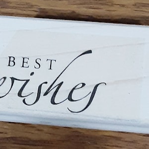 Best Wishes Motivstempel von Stampin’ Up im Ruhestand