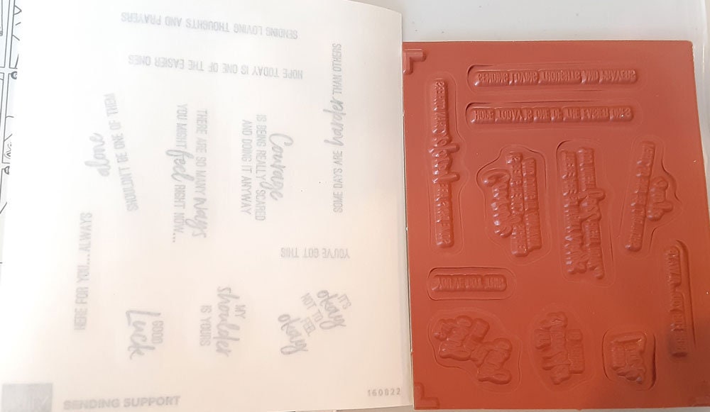 送信サポート クリング クリアマウント ラバースタンプ セットは