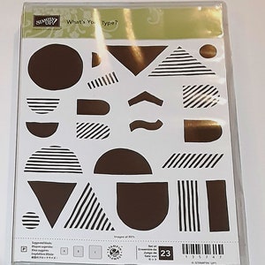 What’s Your Type? Photopolymer Clear-mount Rubber Stamp Set retired from Stampin Up