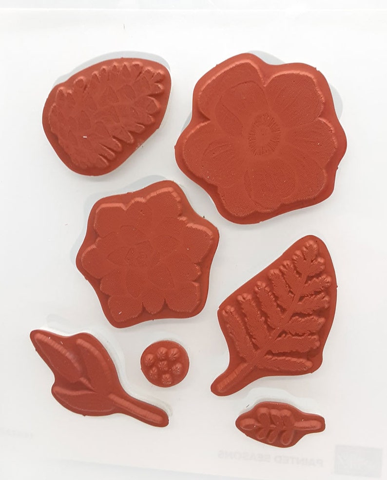 Painted Seasons Cling Rubber Stamp Set and Four Seasons Etsy