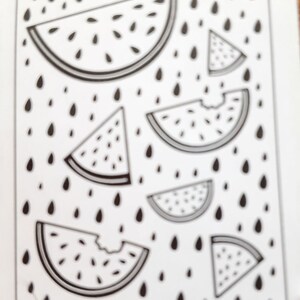 Watermelon Slices Embossing Folder from Darcie Inc