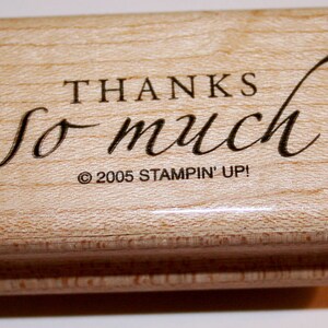 Heel erg bedankt-stempel van Stampin Up