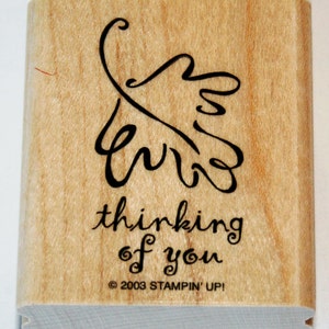 Autumn Leaf Thinking of You Rubber Stamp ritirato da Stampin Up