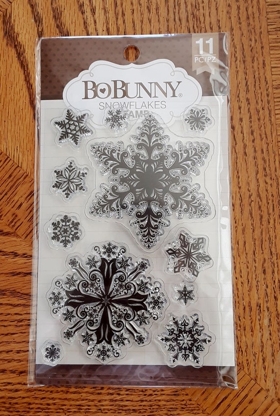 Floating Snowflakes, Layered Clear Stamp Set