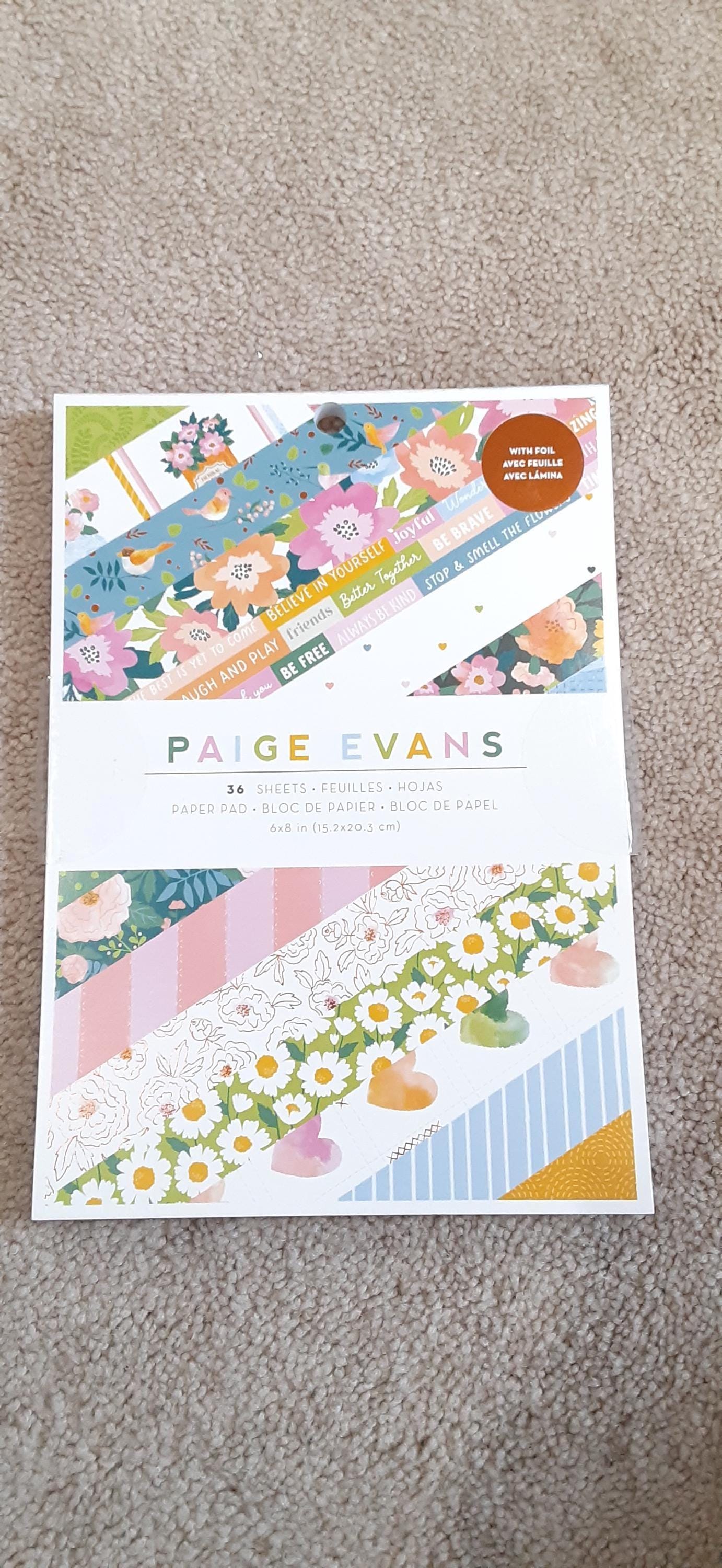 Paige Evans – Cartoncini Fustellati Con Motivi Floreali Per Scrapbooking E Biglietti