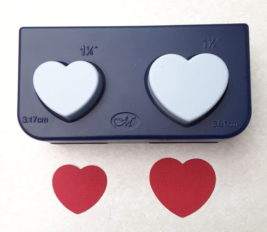 Double Medium Hearts Paper Punches From Creative Memories Etsy
