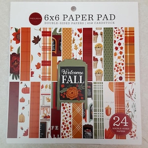 6 x 6 Inch Welcome Fall Designer Paper Pad from Carta Bella Paper Co.