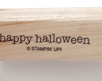 Carimbo de borracha "Feliz Halloween" da Stampin' Up! (descontinuado)