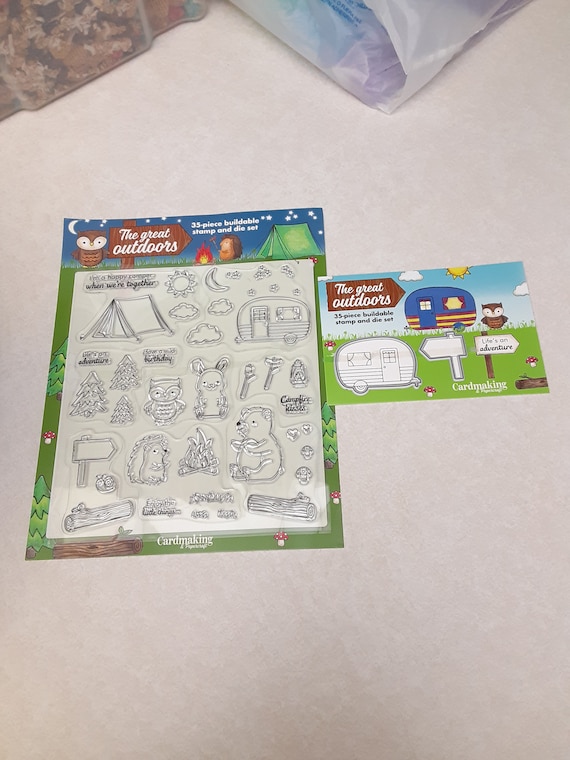 The Great Outdoors Clear-mount Rubber Stamp Set and Matching Dies