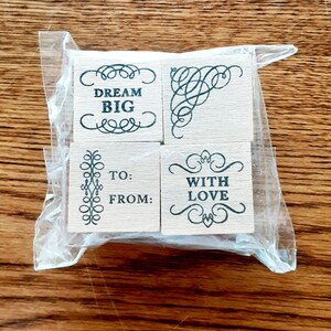 Dream Big Rubber Stamp Set de Recuerdos