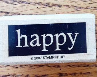 HAPPY Rubber Stamp retired from Stampin’ Up