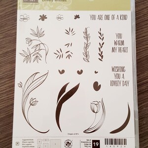 Lovely Wishes Photopolymer Rubber Stamp set retiré de Stampin Up