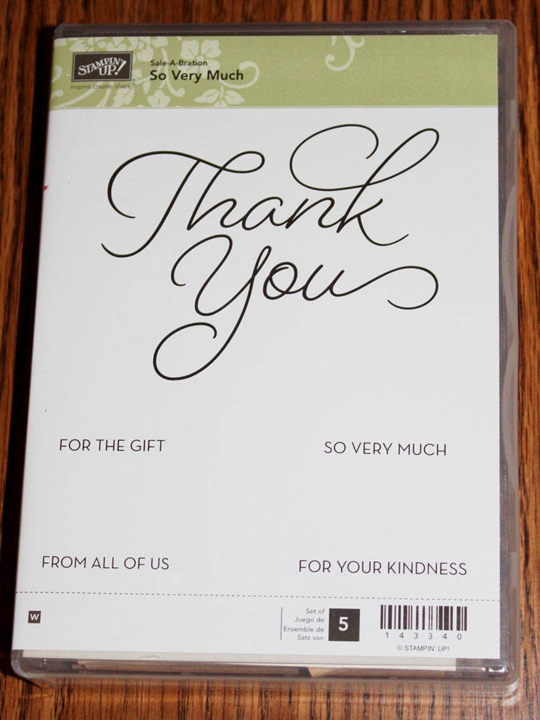So Very Much Rubber Stamp Set Retired From Stampin Up - Etsy