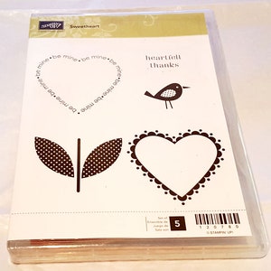 Sweetheart Rubber Stamp Set retiré de Stampin Up