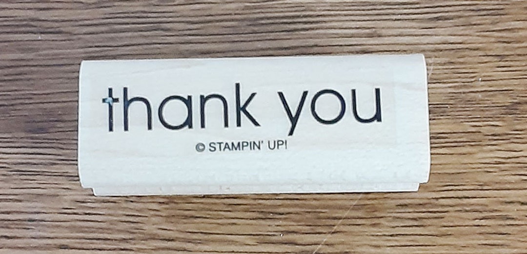 Thank You Rubber Stamp Retired From Stampin’ Up - Etsy