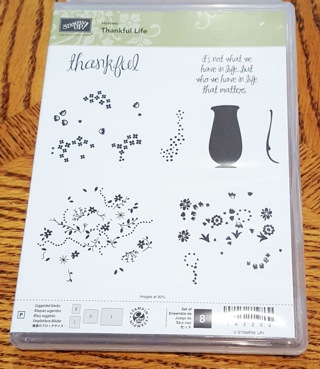 Thankful Life Photopolymer Rubber Stamp Set Retired From Stampin Up - Etsy