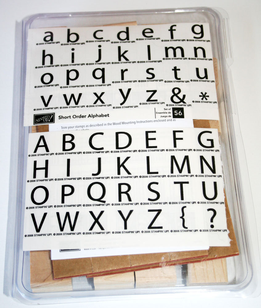 Stampin up Lower Case Alphabet - Etsy