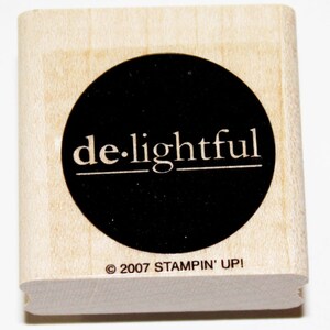 De-lightful Solid Circle Rubber Stamp retired from Stampin Up