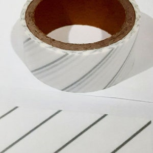 White Vellum With Metallic Silver Candy Stripes Washi Tape from Heidi Swapp and American Crafts