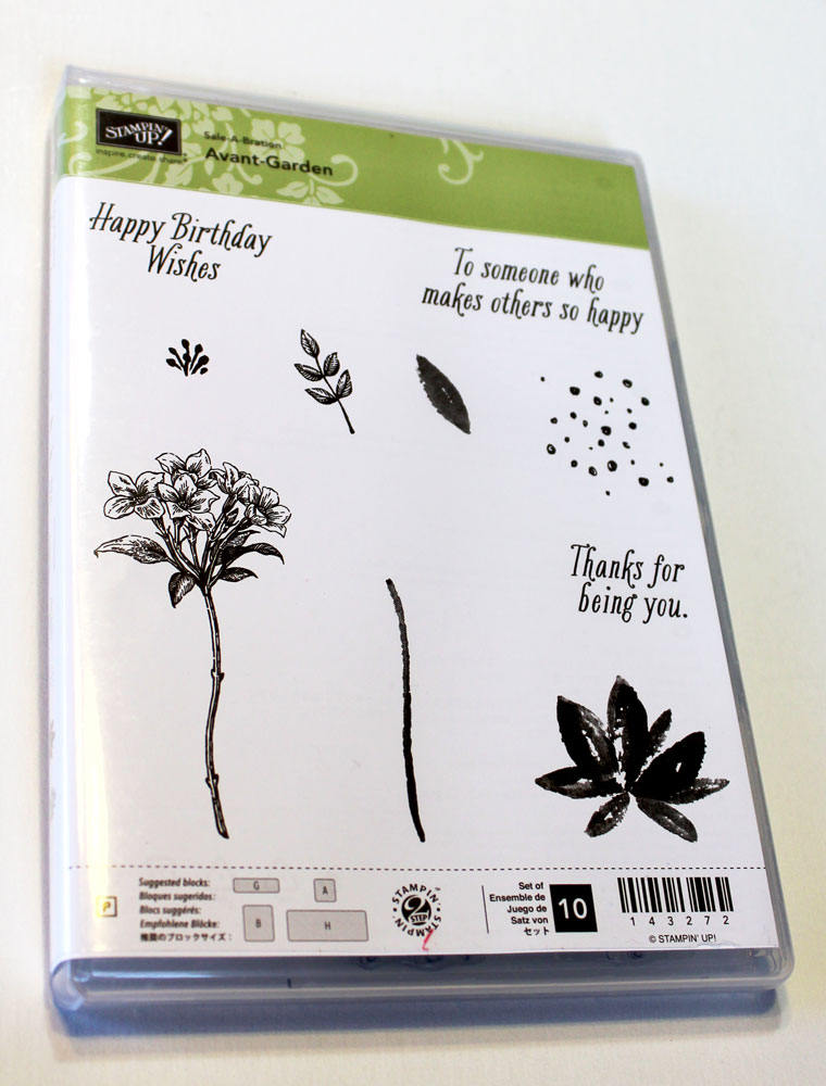 Avant-garden Rubber Stamp Set Retired From Stampin Up - Etsy