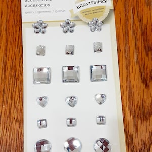 Clear Gems Bravissimo with Adhesive Embellishments from Making Memories