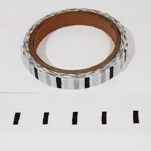 White with Black Dashes Designer Washi Tape from American Crafts