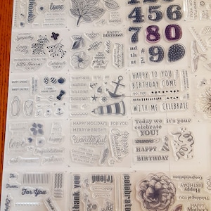 REDUCED Paper Pumpkin Rubber Stamp Sets from Stampin Up Paper Pumpkin