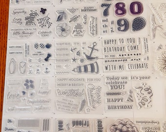 送信サポート クリング クリアマウント ラバースタンプ セットは