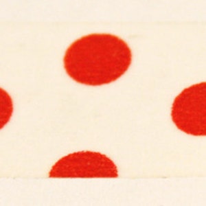 White with Red Polka Dots Washi Tape